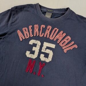 Abercrombie and Fitch Muscle Short Sleeve Shirt Mens Size XL Distressed 2010s